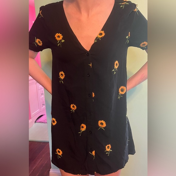 Dolls Kill Sunflower Babydoll Dress - Picture 3 of 4